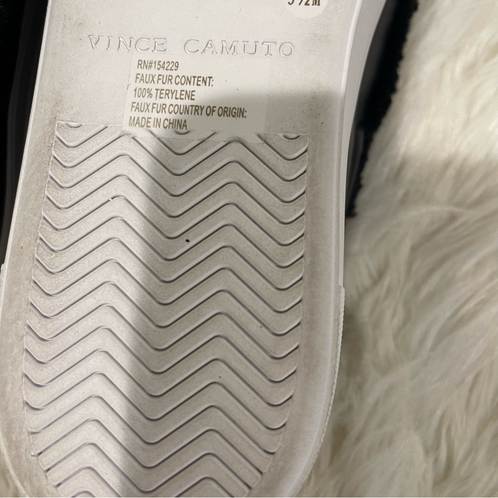 Women’s Vince Camuto Kavernas Black Leather Platform Shoes Size 9.5 US! - Picture 7 of 10